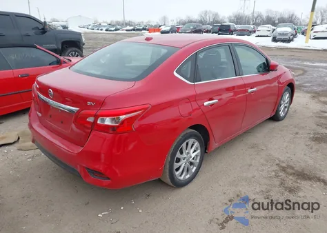 2018 Nissan Sentra Sv from USA, damaged, VIN 3N1AB7AP3JY259420